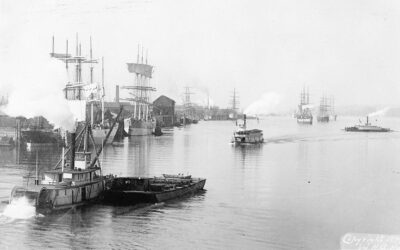 Portland Harbor in the late 1890's.